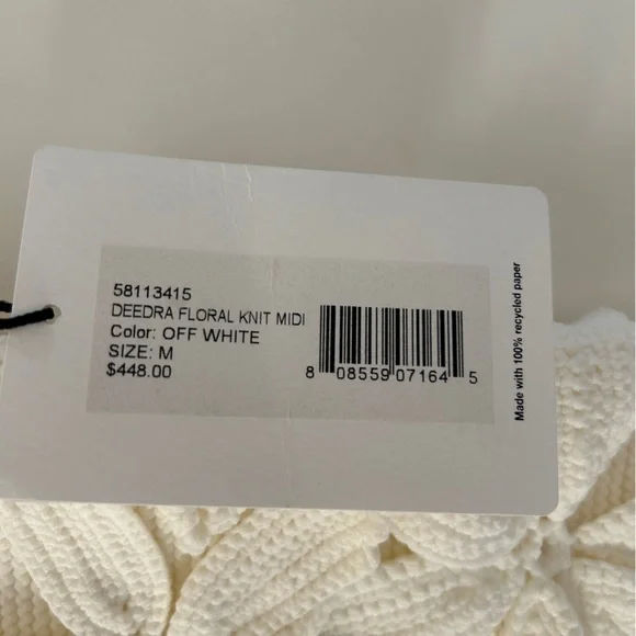 NWT Amur Deedra Floral Appliqué Minidress